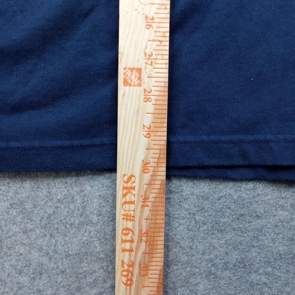 First Down Shirt Mens Large Navy Turbo Tech Quarter Zip Long Sleeve Pullover - Picture 5 of 7